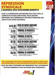 CGT Répression syndicale, agenda des mobilisations. février 2024 -  voir en grand cette image"