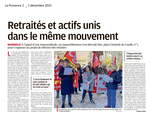La Provence 7 décembre 2022 -  voir en grand cette image"