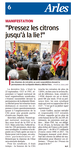 La Provence 16.03.18 page d'Arles -  voir en grand cette image"